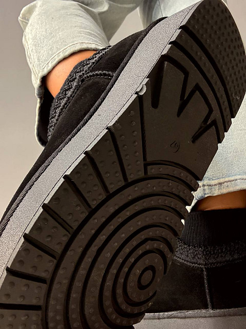 Угги женские Hengji 90-1 с носком и вышивкой натуральная замша черные, 39, 25 см Киев - изображение 17