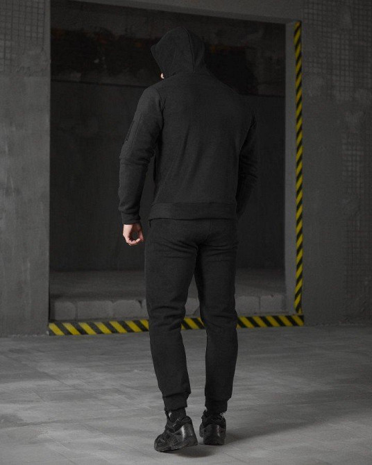 Флисовый спортивный  костюм черный ВТ4792 Одесса - изображение 14