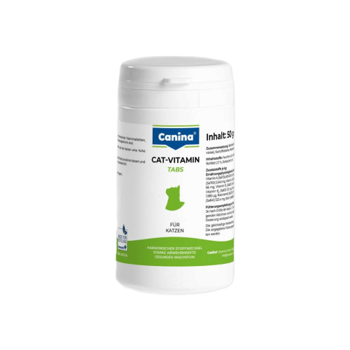 Вітамінний комплекс Canina Cat-Vitamin Tabs для котів 50 г 100 табл. Київ