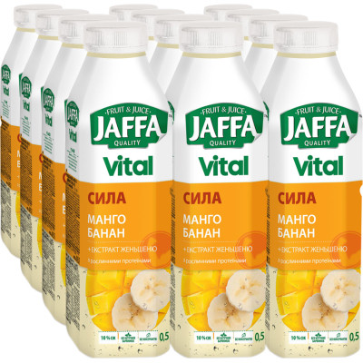Напиток Jaffa сокосодержащий Vital Power Манго и банан с экстрактом женьшеня 500 мл (4820016253735) Винница - изображение 1