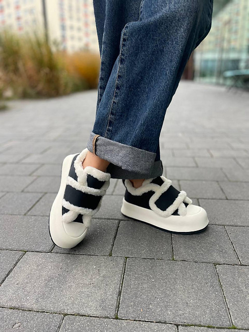 Угги жіночі Zoya shoes чорні натуральна шкіра висота 10 см (C36-2 5603) Коломыя - изображение 4