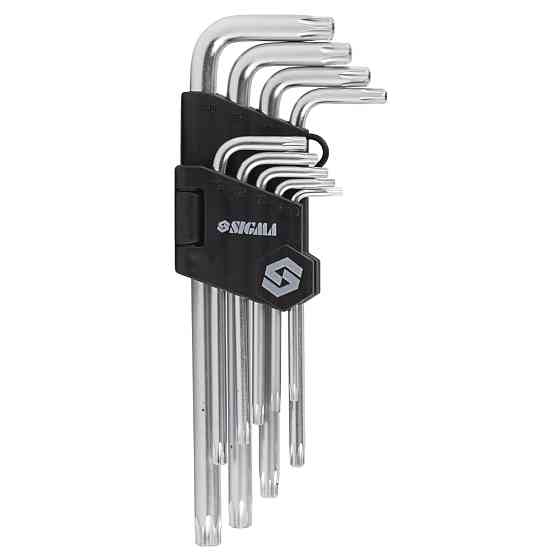 Sigma Ключи TORX 9шт T10-T50мм CrV (средние с отверстием) SIGMA (4022221) Коломия