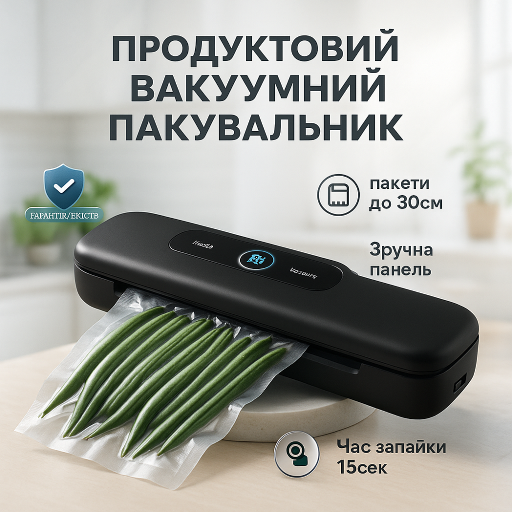 Вакууматор для запаювання пакетів, Вакуумна машина для зберігання, Надійний вакууматор PV-31 Львів - фото 2