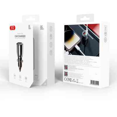 Зарядное устройство XO CC58 USB-C PD65W + USB-A 30W Gray (CC58_Tarnish) Винница