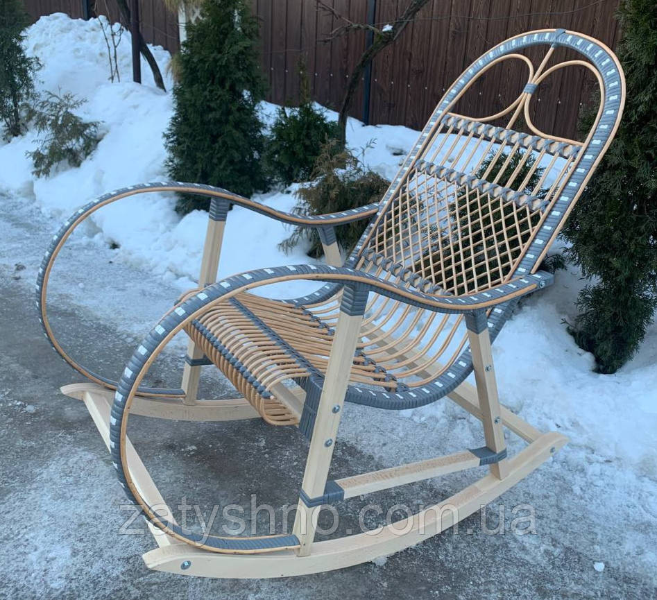 Кресло - качалка плетеная с накидкой Киев - изображение 9