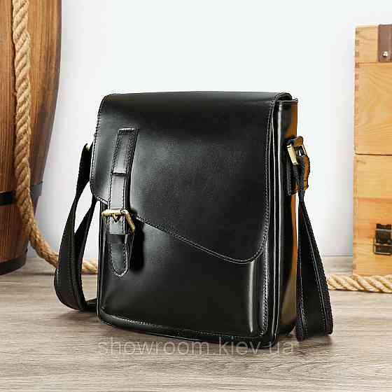 Чоловіча сумка із якісної натуральної шкіри Leahter Collection (6228) Київ