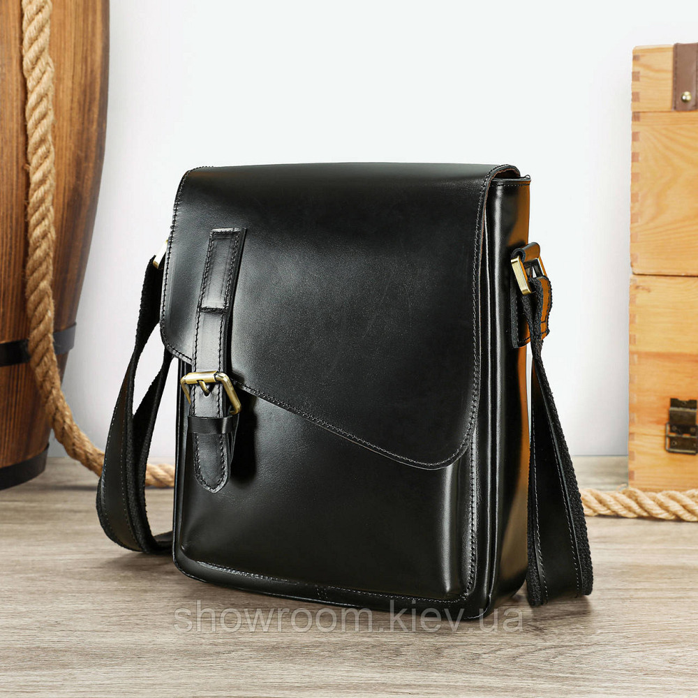 Чоловіча сумка із якісної натуральної шкіри Leahter Collection (6228) Київ - фото 1