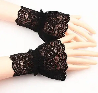 Манжети мереживні жіночі чорні Київ - фото 1