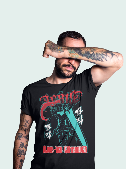 Футболка для хлопчика з аніме принтом Ігріс Соло Левелінг Сунг оверсайз (зріст від 165 до 180) Чорний AnimeJ0653m Дніпро - фото 4