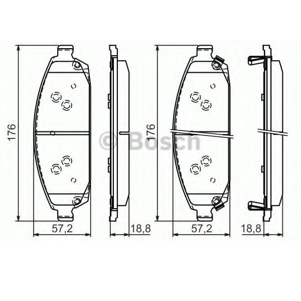 Тормозные колодки Bosch дисковые передние Jeep Grand Cherokee 2004-2010 0986494370 Харьков - изображение 2