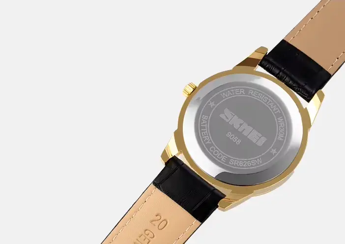 Чоловічий наручний годинник Skmei 9058 Чорний з золотим Київ - фото 8