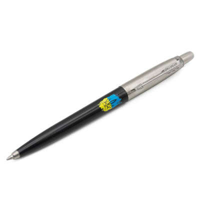 Ручка кулькова Parker JOTTER 17 Originals UKRAINE Black CT BP Тризуб фігурний на тлі прапора (15632_T1026u) Вінниця - фото 2