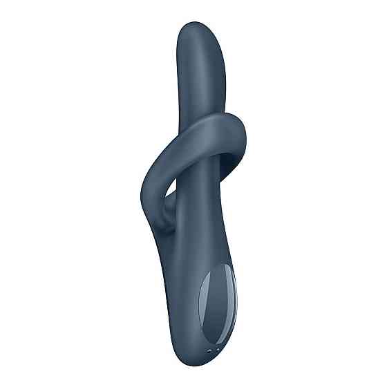 Вібратор з ротацією Satisfyer Heat Flex 4 Grey, підігрів до 39°C Sex Aura Київ