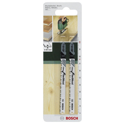 Полотно Bosch по дереву, T 101 BF, 2.7х100мм, 2шт (2.609.256.728) Вінниця - фото 1