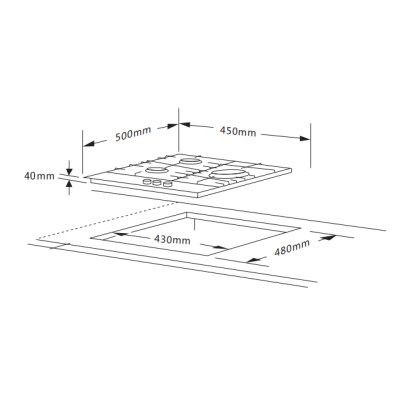 Варочна поверхня Interline HGG 744 FGT BA Вінниця - фото 9