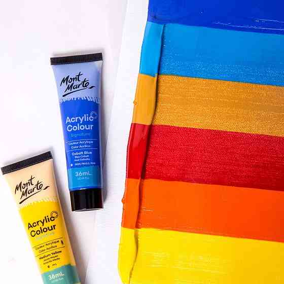 Краски акриловые для рисования Mont Marte Acrylic Colour Paint Set Signature 36pc x 36ml Каменец-Подольский