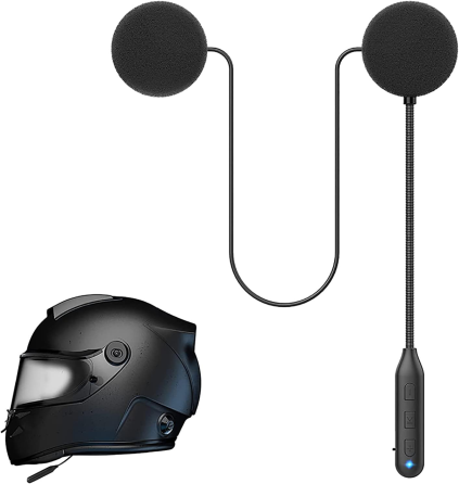 Bluetooth-гарнитура для мотоциклетного шлема, Bluetooth 5.2, водонепроницаемая IPX7, стереозвук, шумоподавление, 50 часов работы Киев