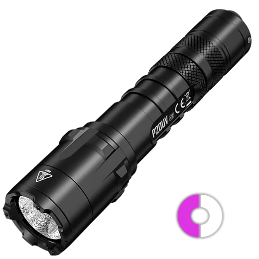 Тактичний ручний ліхтар Nitecore P20UV v2 з білим та ультрафіолетовим світлом Вінниця - фото 1