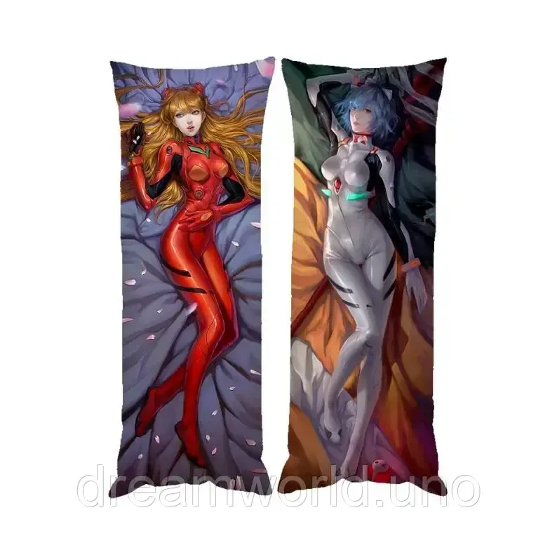 Подушка дакімакура Рей Аянами Аска Лангель Євангеліон Evangelion декоративна подушка для обіймання 50х170 Харків - фото 1