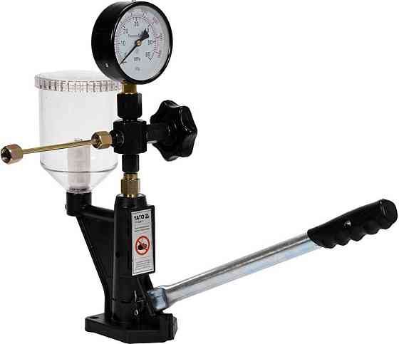 Тестер діагностичний YATO форсунок в дизельних двигунах, з тиском 0-600 Bar, ємність- 600 мл [4] Одесса