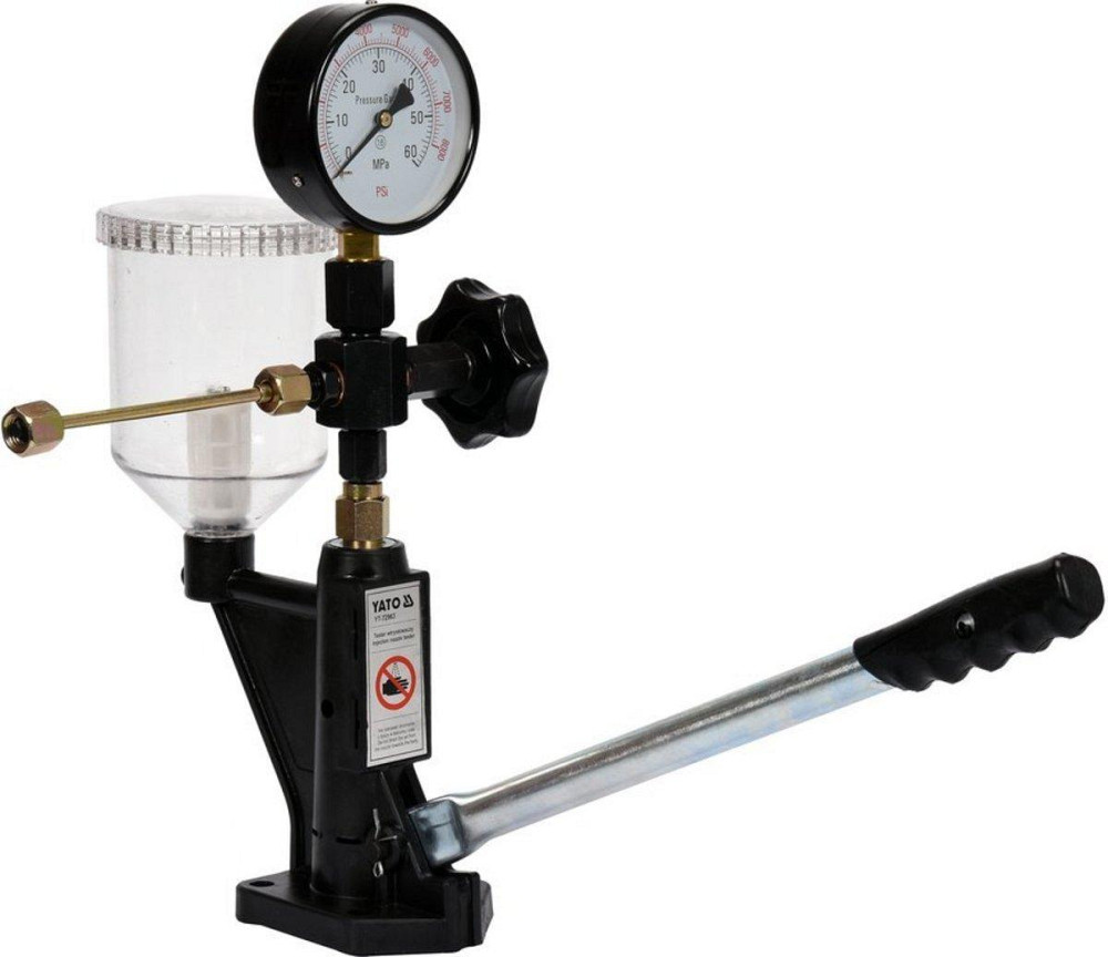 Тестер діагностичний YATO форсунок в дизельних двигунах, з тиском 0-600 Bar, ємність- 600 мл [4] Одесса - изображение 1