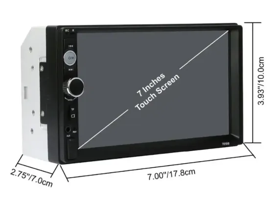 Универсальная автомагнитола 2 Din сенсорная, Bluetooth AMP 7018B, с пультом в комплекте Коломия