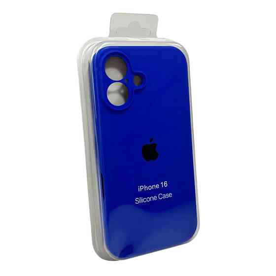 Чохол для смартфона Silicone Full Case AA Camera Protect for Apple iPhone 16 45,Shiny Blue Київ
