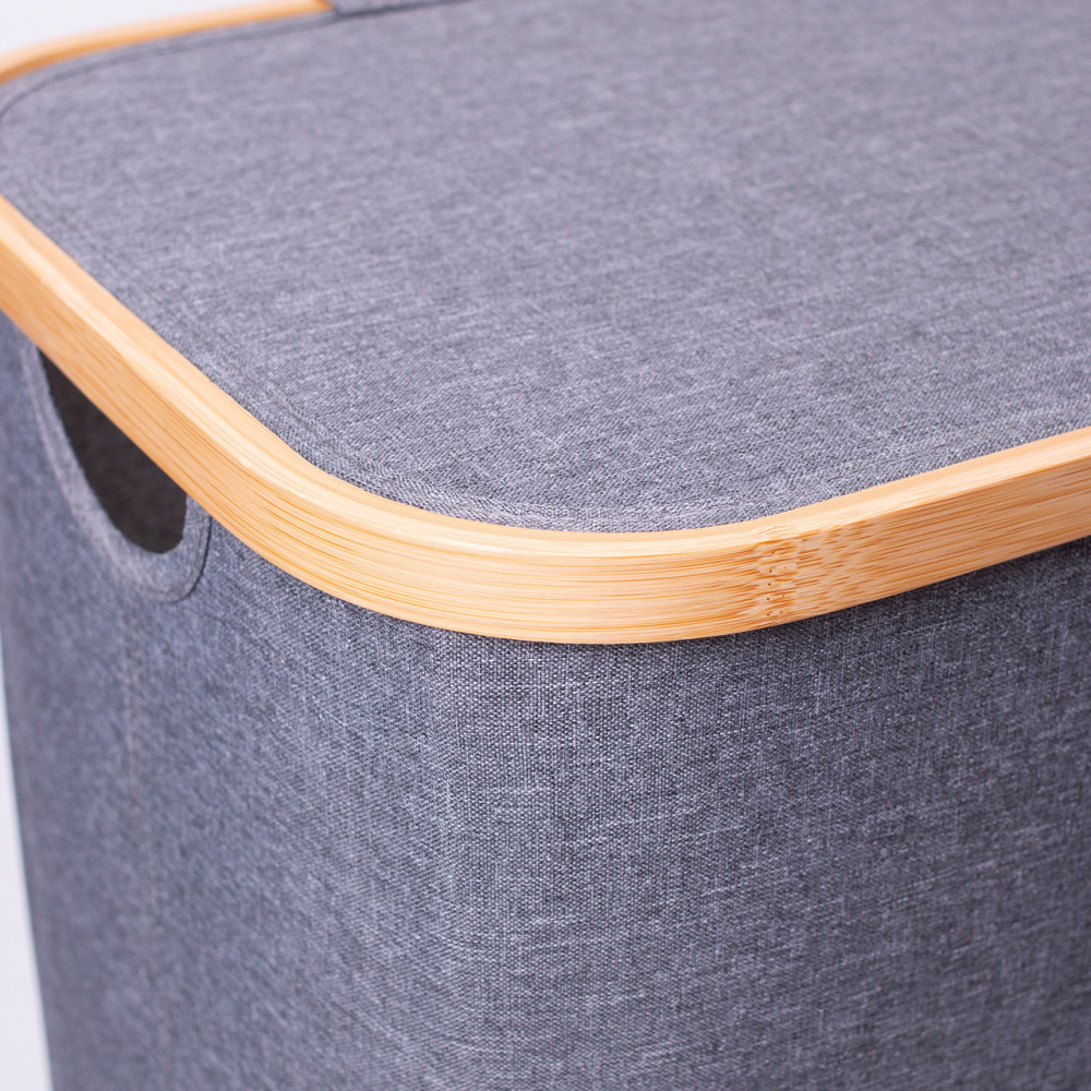 Мягкая корзина для белья с крышкой 70 л Киев - изображение 5