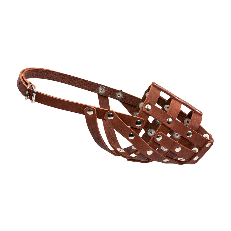 Намордник м'який "CoLLaR" №2 (доберман, вівчарка сука, далматин) коричневий Коломия - фото 1