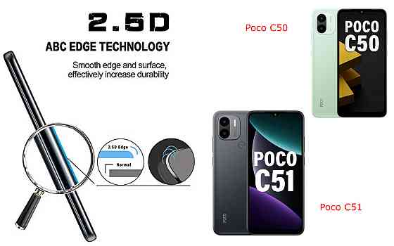 Захисне скло ArmorGlass для Poco C50, Poco C51 – стійке до подряпин та ударів Київ