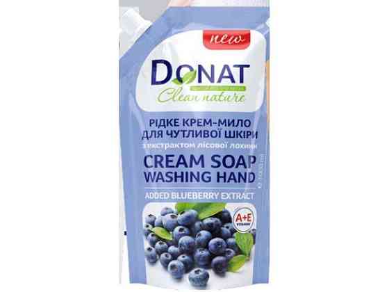 Крем-мило рідке 1л дой-пак Лохина Clean Nature ТМ DONAT Київ