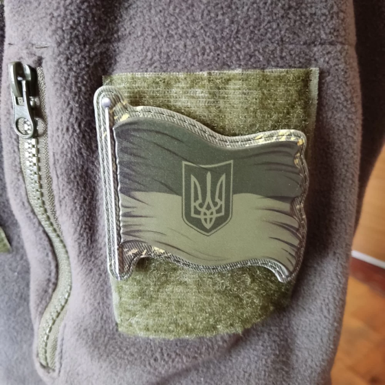 Патч / шеврон стяг Україна олива Запоріжжя