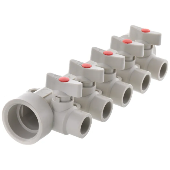 Коллектор 5-way с шаровыми кранами (40x20) PPR Koer K0172.PRO (KP0222) Киев