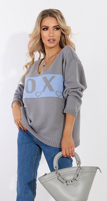 Красивый свитер ОВЕРСАЙЗ (48-52) Киев - изображение 1