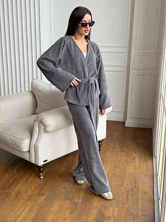 Жіночий костюм із двостороннього турецького флісу Сірий 48/52 Харків