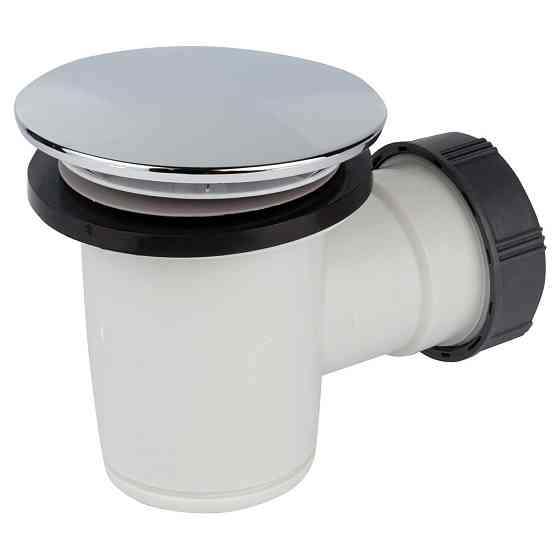 Сифон для душового піддона Tourbillon Ø 50 мм з адаптером Ø 40/50 мм WIRQUIN (9544120) Київ