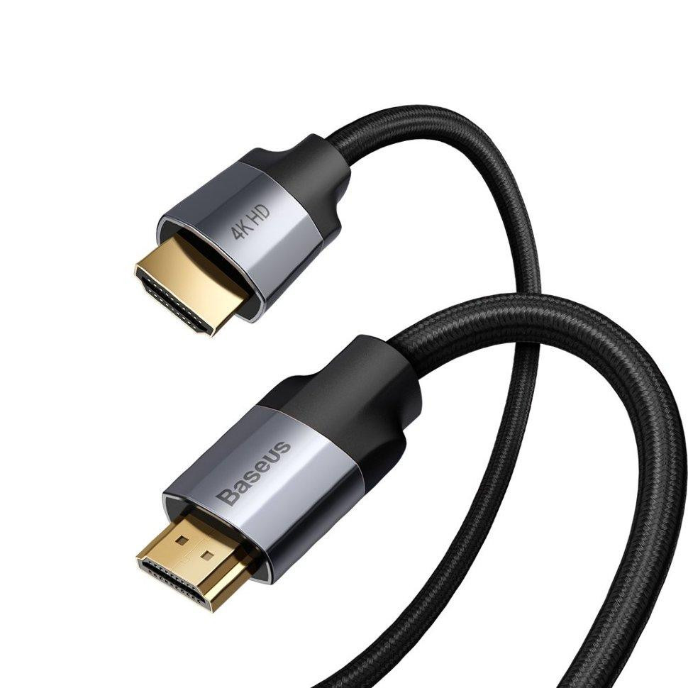 HDMI кабель Baseus CAKSX-E0G з підтримкою FullHD/4K video resolution (Чорний, 5м) Николаев - изображение 3