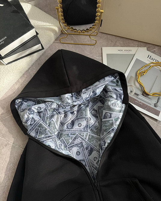 Жіноча стильна вкорочена худі на змійці, з подкладкою баксами трьохнитка на флісі Одеса - фото 5