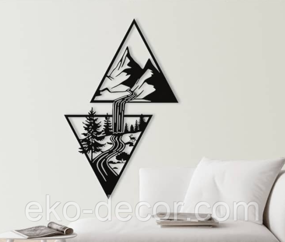 Декоративне настінне Панно «Водоспад» Декор на стіну Київ