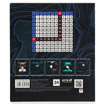 Зошит Kite Anime, 24 аркуші, клітинка (K25-238-1) Вінниця - фото 12