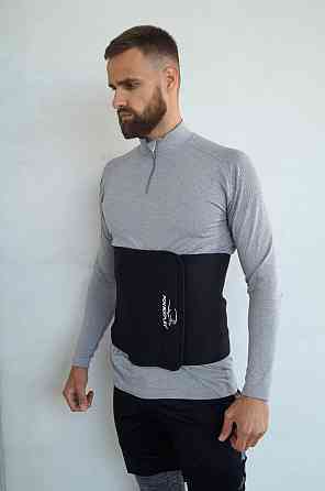 Пояс для схуднення PowerPlay 4301 (125*30 см) Чорний Луцьк