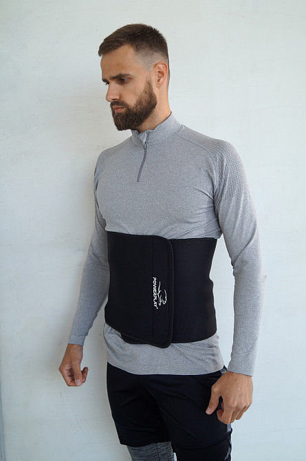 Пояс для схуднення PowerPlay 4301 (125*30 см) Чорний Луцьк - фото 6