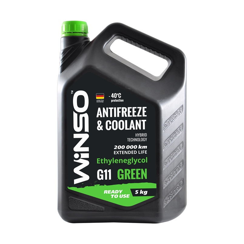 Антифриз Winso Antifreeze & Coolant Green G11 -40°C зелений готовий 5кг Львів - фото 1