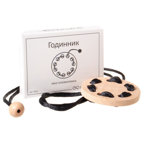 Мини головоломка Часы заморочка 5012 деревянная Винница - изображение 1