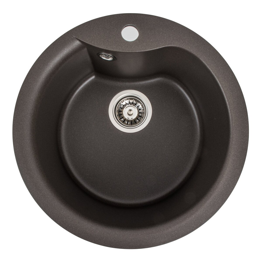 VALESO Гранітна мийка для кухні VALESO TURAS 480 матова Темна скеля Київ - фото 6