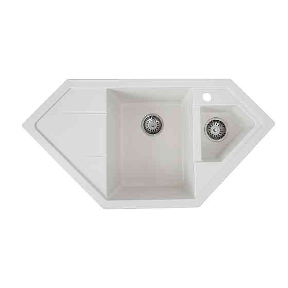 PLATINUM Гранітна мийка для кухні Platinum 9950 PANDORA матова Біла Київ