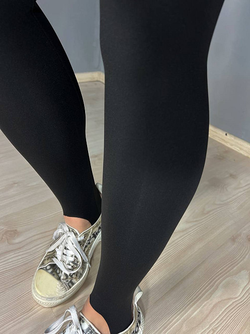 Лосины женские A-N 1721 со штрипками фиксаторами дайвинг с высокой посадкой черные, черный, M Киев - изображение 17