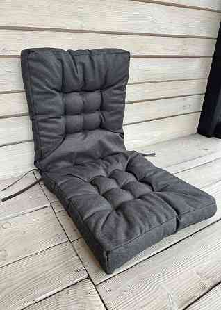 Подушка для стільців (50x120х8 см) подвійна Decorator Мальмо колір графітовий 84-149 Київ