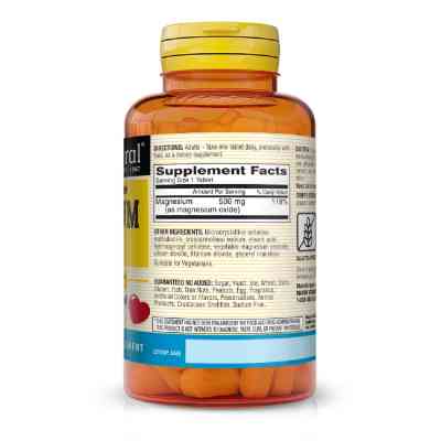 Минералы Mason Natural Магний 500мг, Magnesium Extra Strength, 100 таблеток (MAV16011) Винница