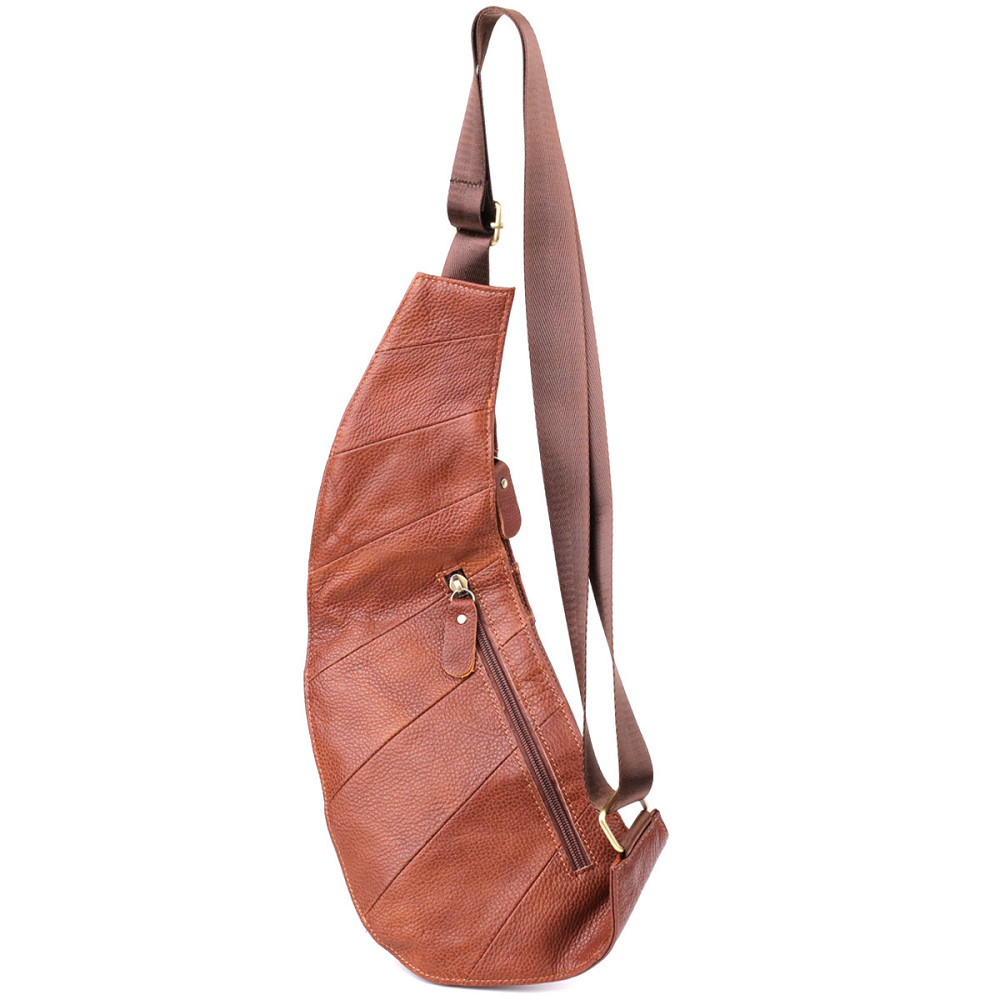 Мужская сумка через плечо из натуральной кожи Коричневый (Vintage) Киев - изображение 6